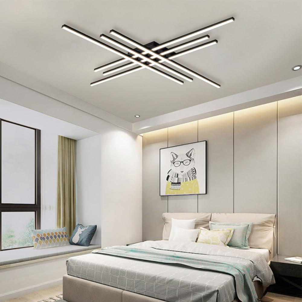 Lámpara de Techo LED Minimalista de Hierro Industrial para Sala de Estar - Iluminación Eficiente y Elegante 8