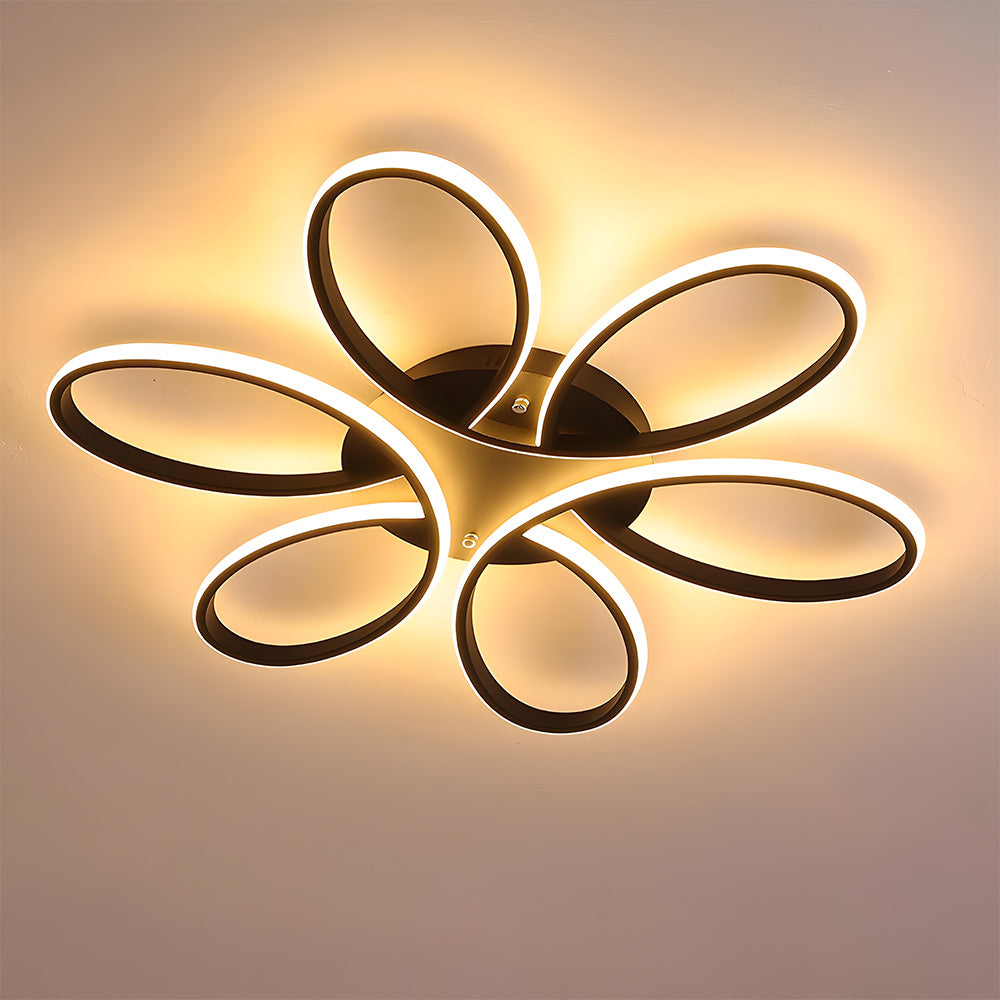 Lámpara de Techo LED Minimalista de Metal en Forma de Pétalo para Salón 5