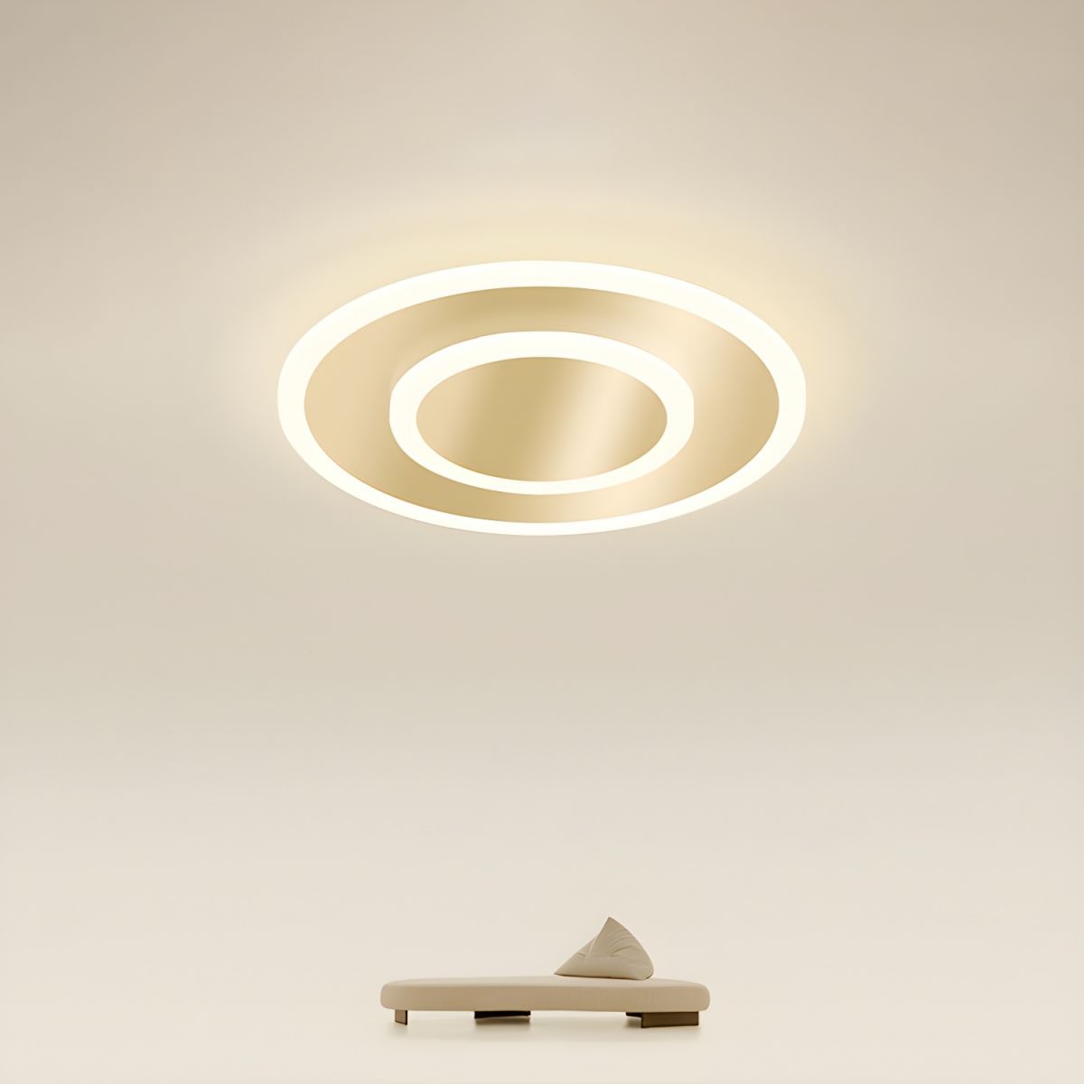Lámpara de Techo LED Minimalista en Metal para Dormitorio – Iluminación Moderna y Eficiente 1