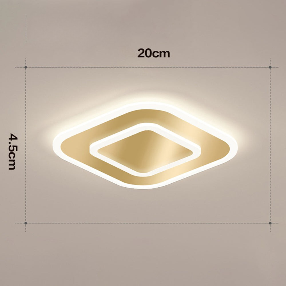 Orvyn - Lámpara de Techo LED Minimalista en Metal para Dormitorio - Iluminación Moderna y Eficiente