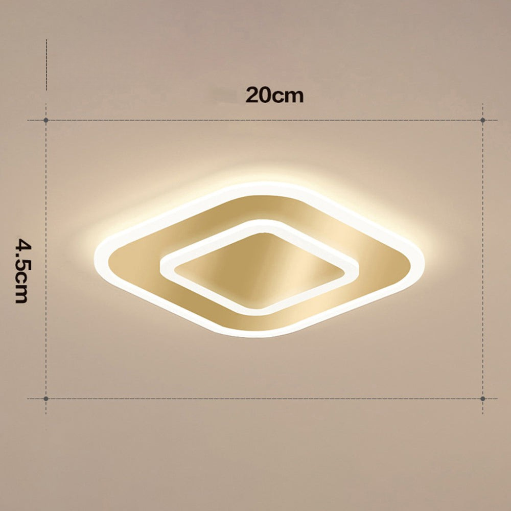 Orvyn - Lámpara de Techo LED Minimalista en Metal para Dormitorio - Iluminación Moderna y Eficiente