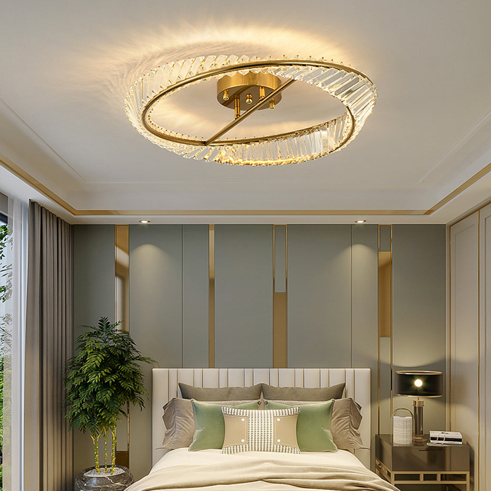 Lámpara de Techo LED Moderna con Cristales y Cambio de Color – Eficiente y Elegante 2