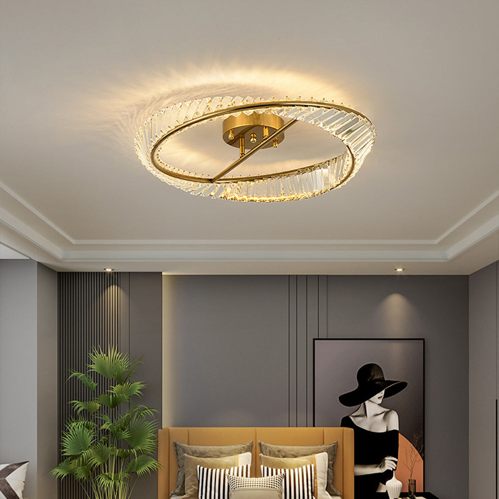 Lámpara de Techo LED Moderna con Cristales y Cambio de Color – Eficiente y Elegante 4
