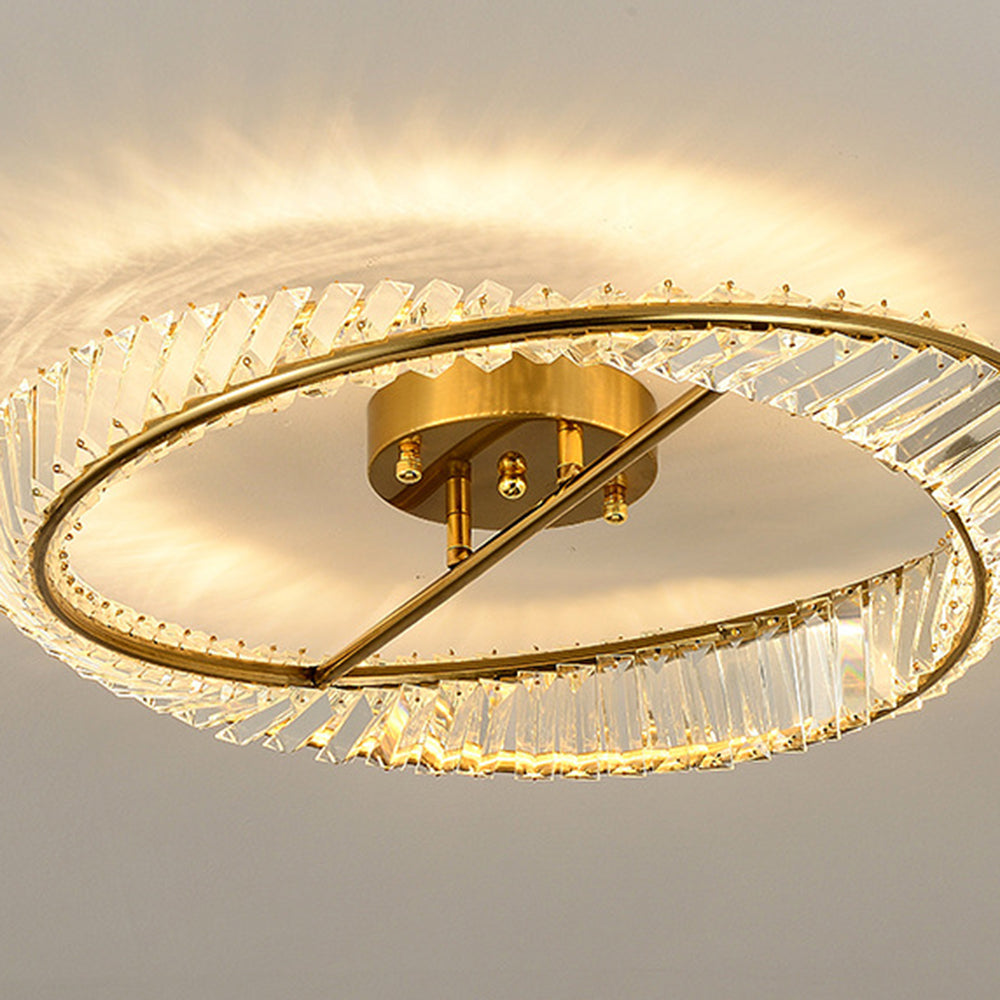 Lámpara de Techo LED Moderna con Cristales y Cambio de Color – Eficiente y Elegante 5
