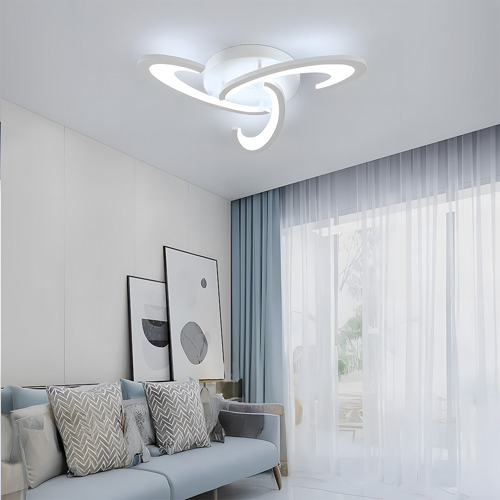 Lámpara de Techo LED Moderna de Hierro Estilo Nórdico, Plafón de 50/60 cm para Sala de Estar 1