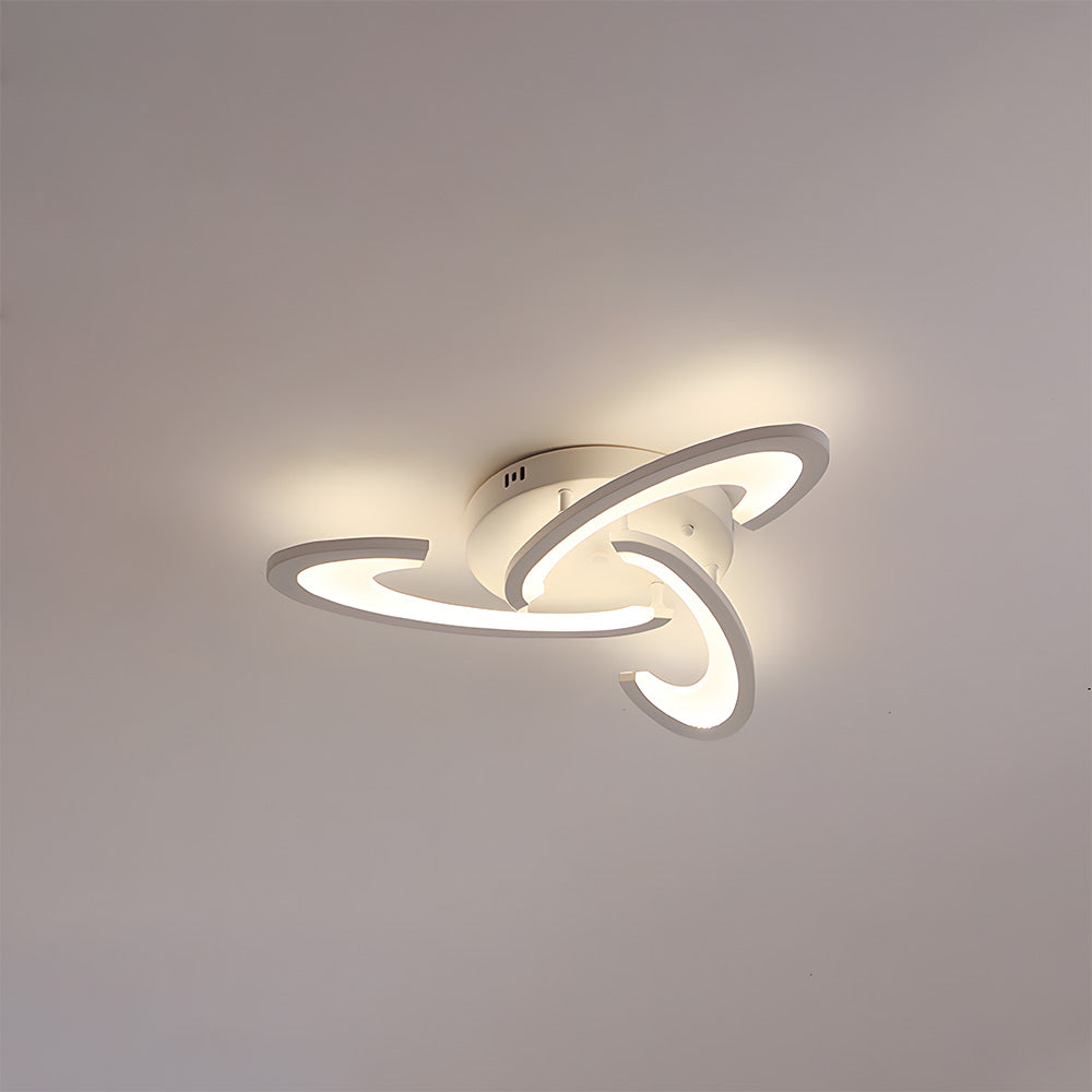 Lámpara de Techo LED Moderna de Hierro Estilo Nórdico, Plafón de 50/60 cm para Sala de Estar 6