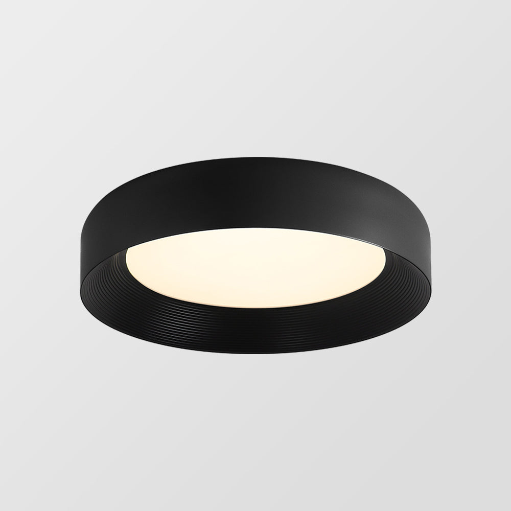 Lámpara de Techo LED Moderna de Metal, Montaje Empotrado, Luz de Techo Negra 7
