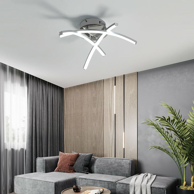 Lámpara de Techo LED Moderna en Forma de Tridente para Dormitorio – Diseño Creativo y Eficiente 2