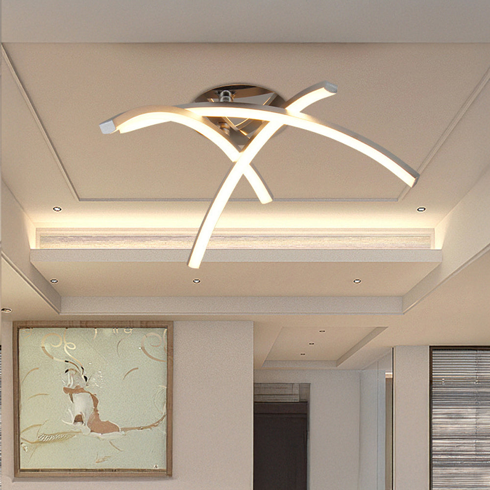 Lámpara de Techo LED Moderna en Forma de Tridente para Dormitorio – Diseño Creativo y Eficiente 6