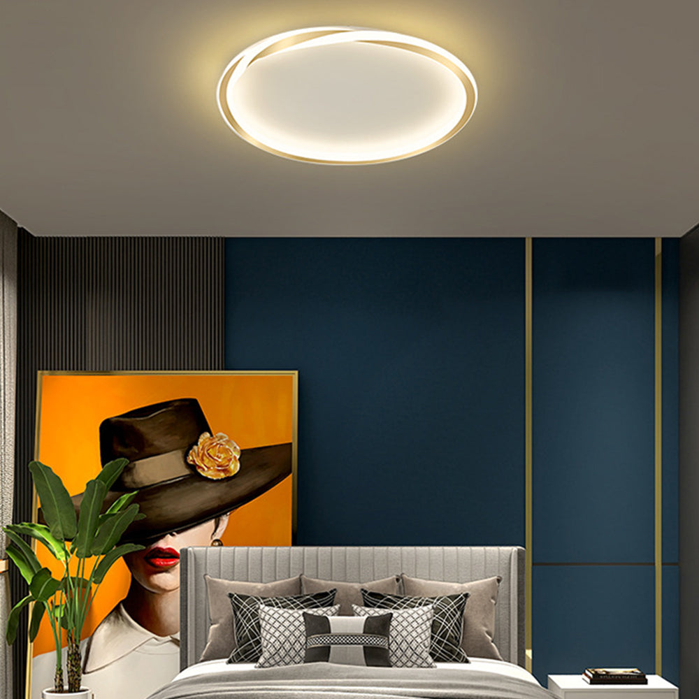 Lámpara de Techo LED Redonda Minimalista 40W - Iluminación Moderna para Dormitorio y Sala de Estar 3
