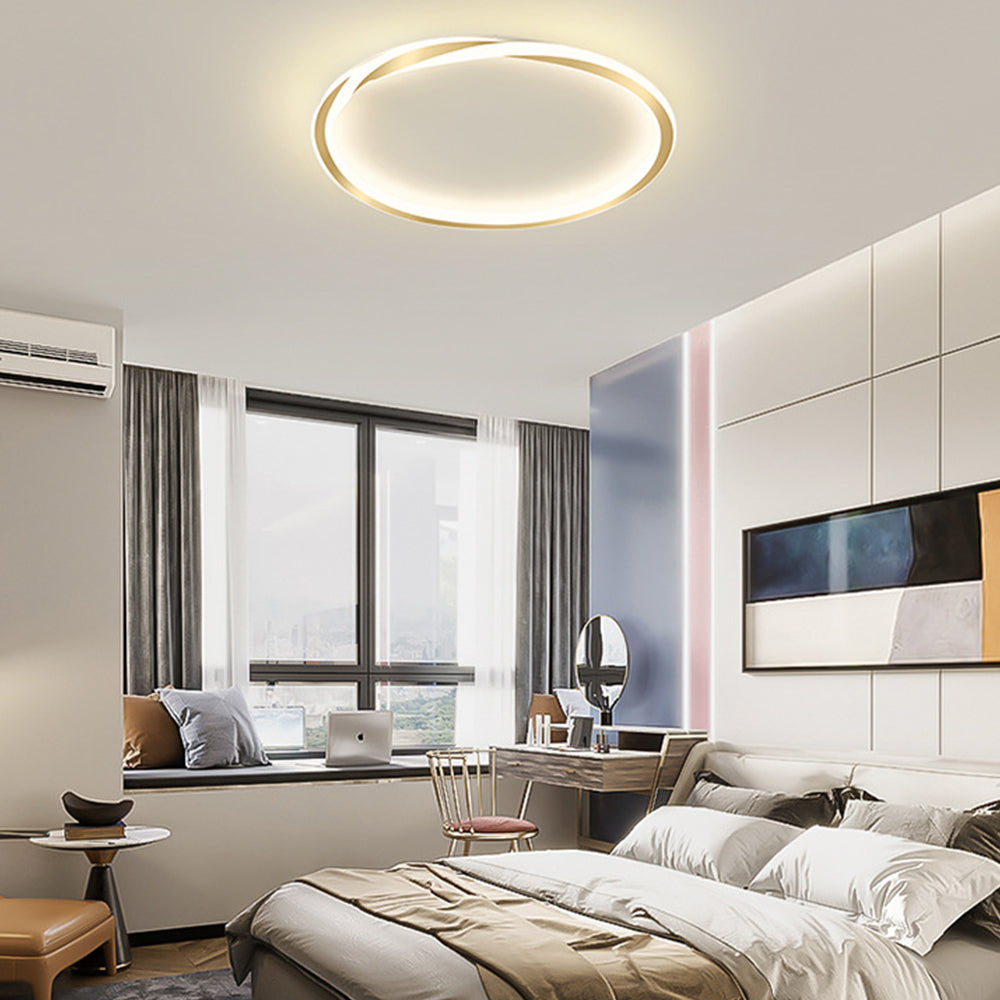 Lámpara de Techo LED Redonda Minimalista 40W - Iluminación Moderna para Dormitorio y Sala de Estar 4