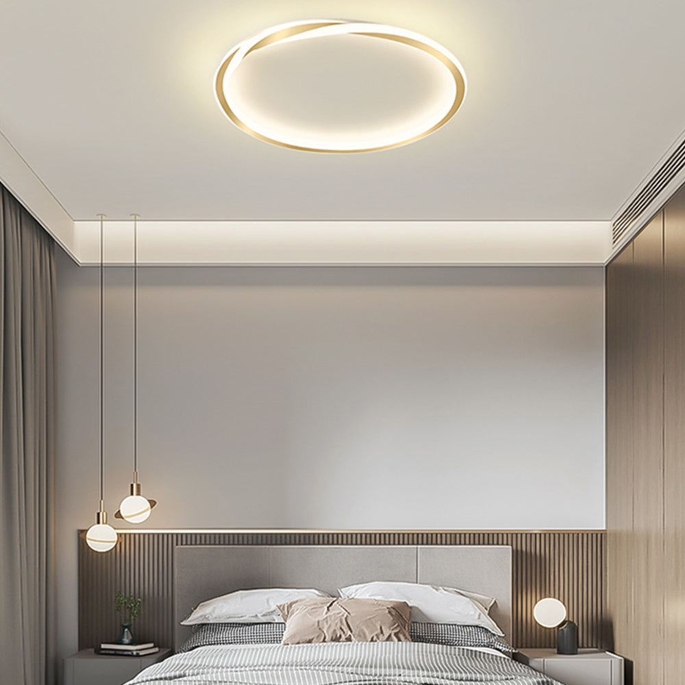 Lámpara de Techo LED Redonda Minimalista 40W - Iluminación Moderna para Dormitorio y Sala de Estar 5
