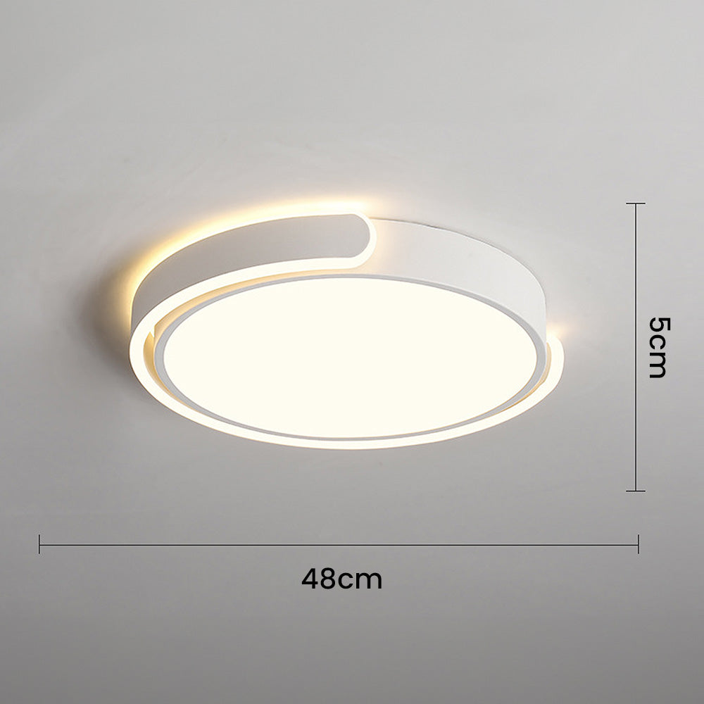 Lámpara de Techo LED Redonda Minimalista de Acrílico para Dormitorio 5