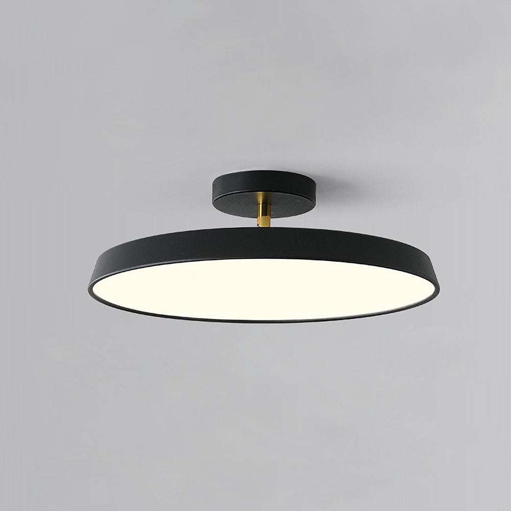 Lámpara de Techo LED Semi-Flush Minimalista Blanca para Dormitorio 1