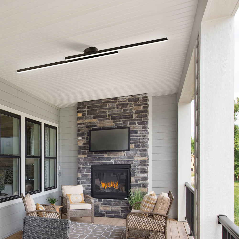 Lámpara de Techo LED Semicircular de Aluminio para Sala de Estar – Diseño Moderno y Minimalista 4