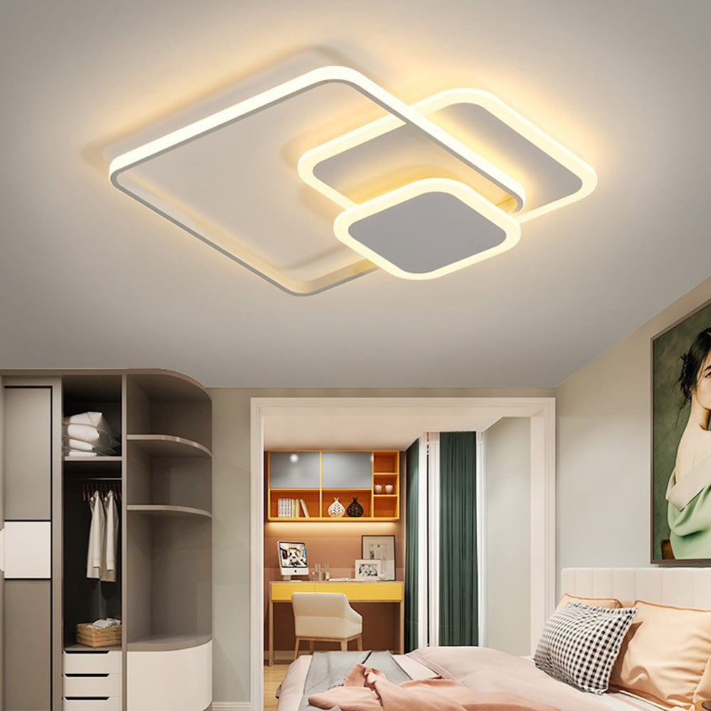 Lámpara de Techo LED de Acrílico Elegante para Dormitorio – Luz Suave y Eficiente 6