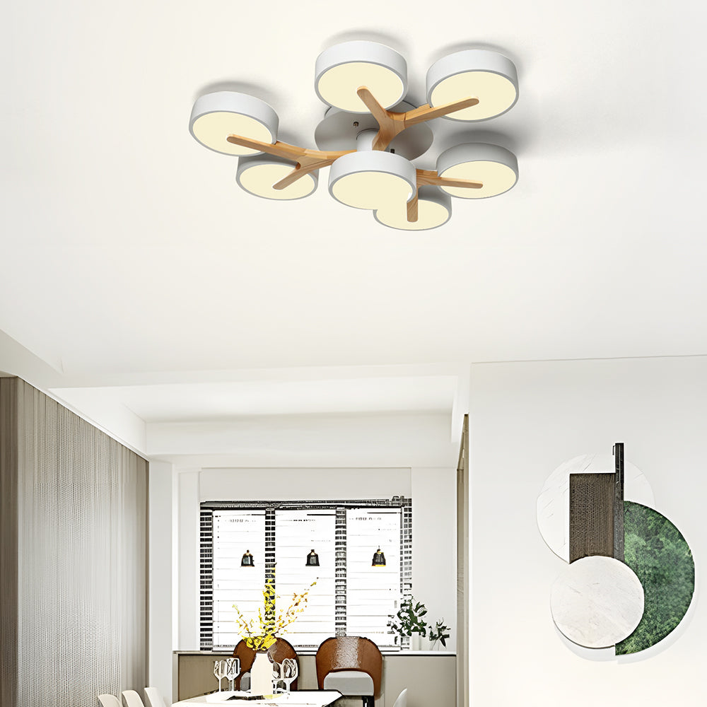 Lámpara de Techo LED de Acrílico Moderno y Elegante para Sala de Estar 12