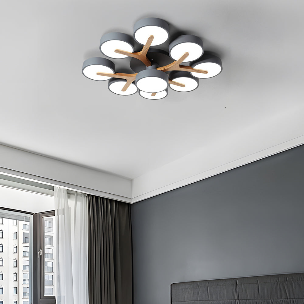 Lámpara de Techo LED de Acrílico Moderno y Elegante para Sala de Estar 13