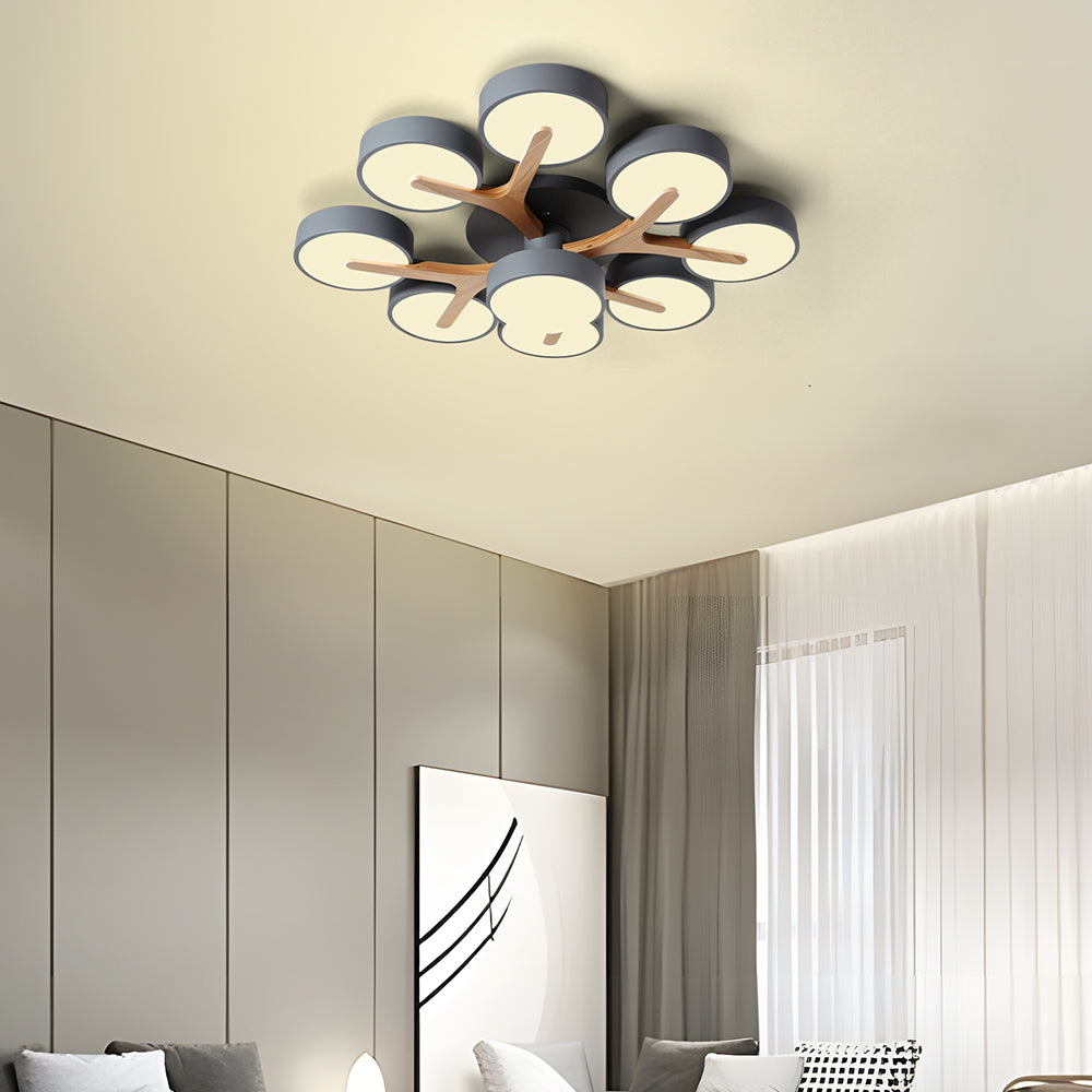 Lámpara de Techo LED de Acrílico Moderno y Elegante para Sala de Estar 14