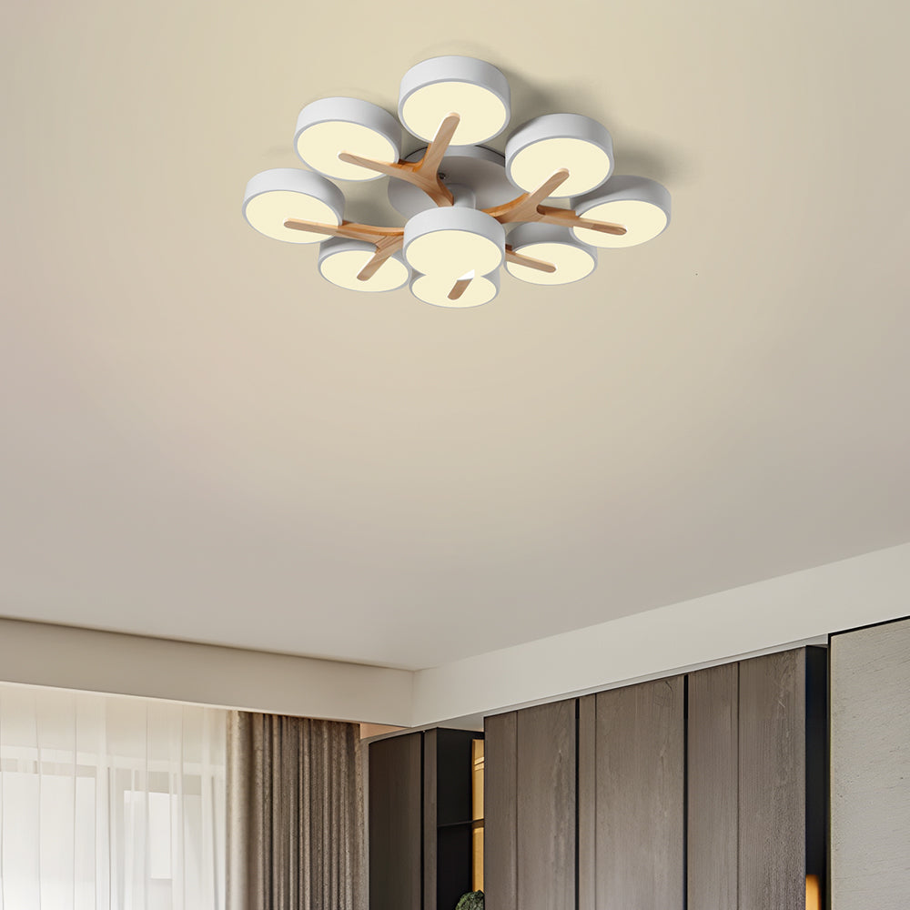 Lámpara de Techo LED de Acrílico Moderno y Elegante para Sala de Estar 17