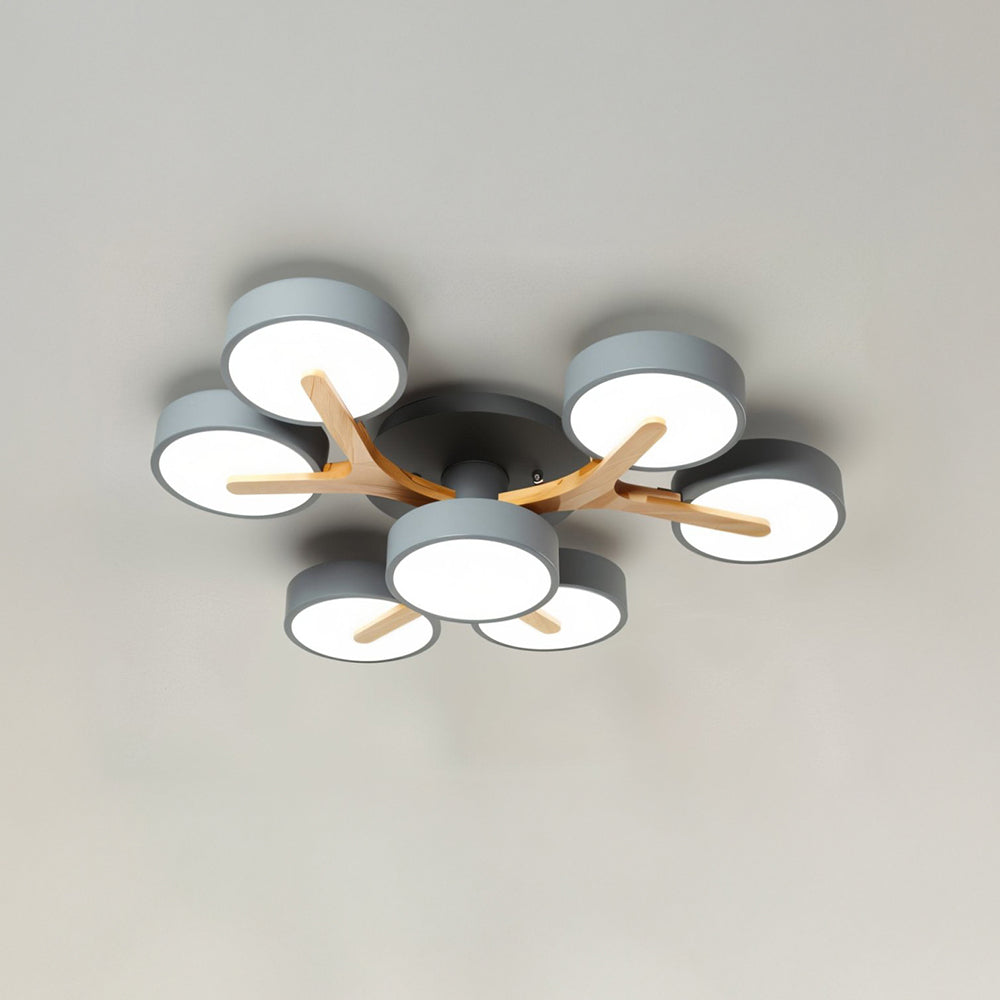 Lámpara de Techo LED de Acrílico Moderno y Elegante para Sala de Estar 5