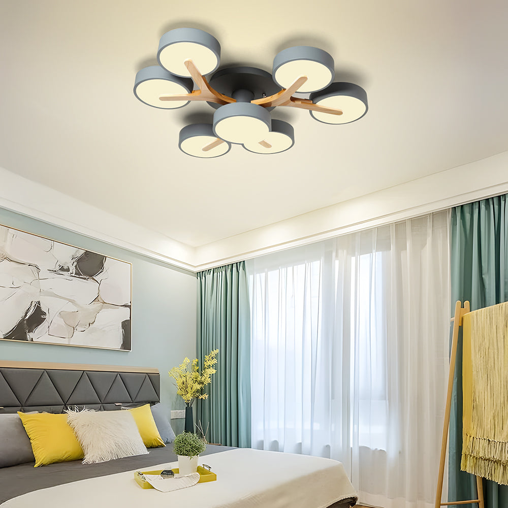 Lámpara de Techo LED de Acrílico Moderno y Elegante para Sala de Estar 8