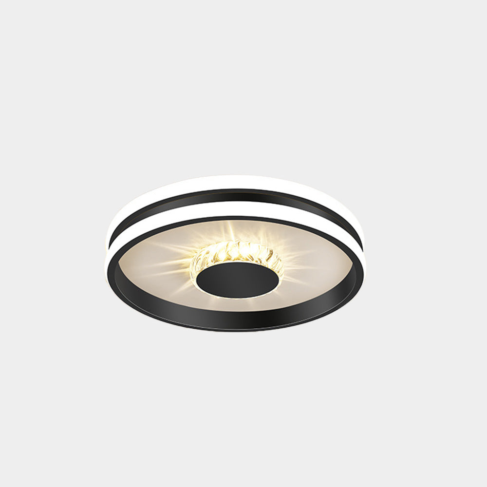 Lámpara de Techo LED de Cristal en Oro, Iluminación Moderna y Eficiente para Pasillo, 27W, Diseño Contemporáneo 9
