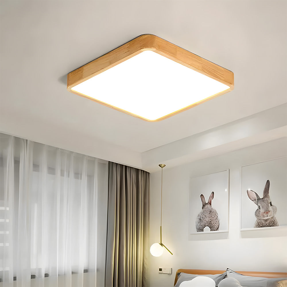 Lámpara de Techo LED de Madera Elegante y Eficiente - Diseño Moderno para Interiores, Varios Tamaños disponibles 10