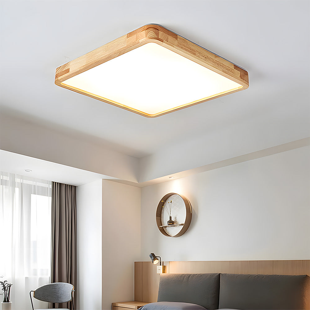 Lámpara de Techo LED de Madera Elegante y Eficiente - Diseño Moderno para Interiores, Varios Tamaños disponibles 11