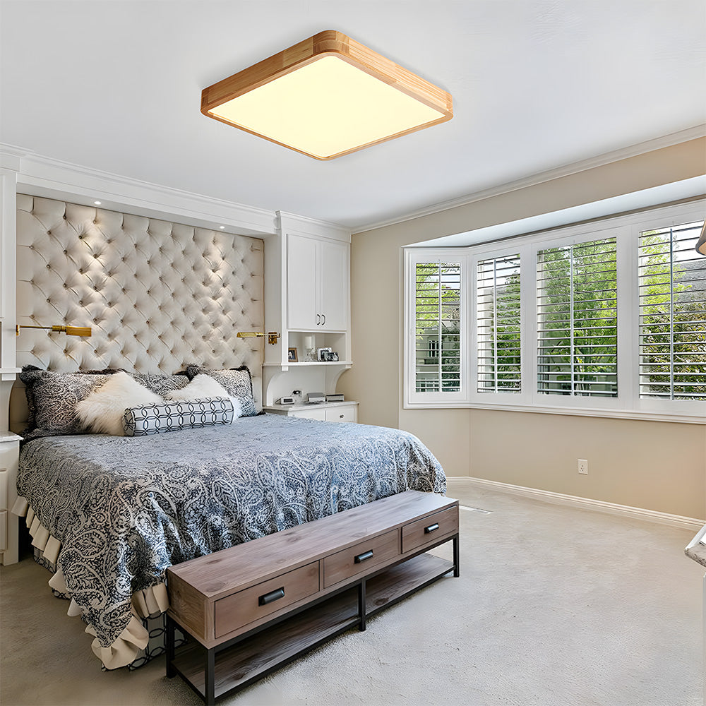 Lámpara de Techo LED de Madera Elegante y Eficiente - Diseño Moderno para Interiores, Varios Tamaños disponibles 17