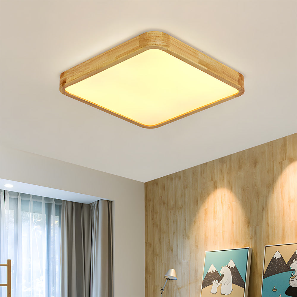 Lámpara de Techo LED de Madera Elegante y Eficiente - Diseño Moderno para Interiores, Varios Tamaños disponibles 18