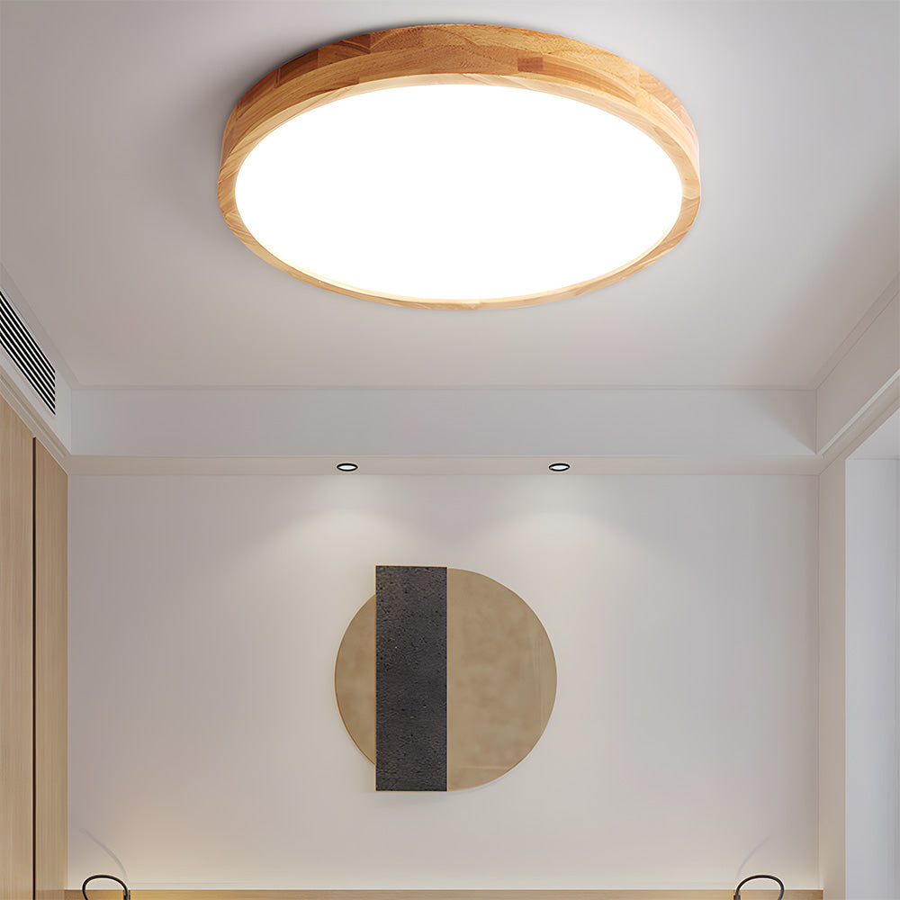 Lámpara de Techo LED de Madera Elegante y Eficiente - Diseño Moderno para Interiores, Varios Tamaños disponibles 4