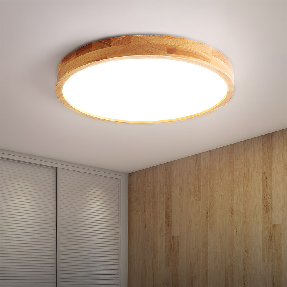 Lámpara de Techo LED de Madera Elegante y Eficiente - Diseño Moderno para Interiores, Varios Tamaños disponibles 7