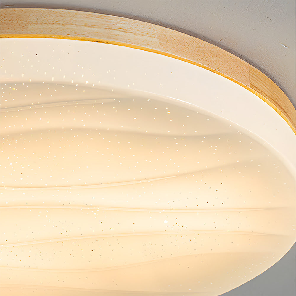 Lámpara de Techo LED de Madera Minimalista con Diseño Retro para Sala de Estar - Iluminación Eficiente y Acogedora 8