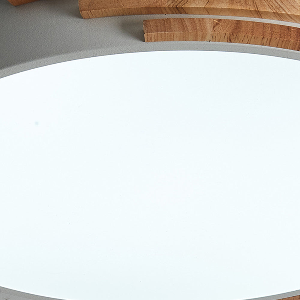 Lámpara de Techo LED de Madera Simple para Dormitorio – Iluminación Eficiente y Estilo Minimalista 5