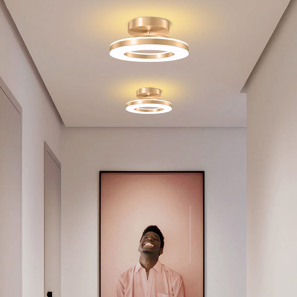 Lámpara de Techo LED en Oro para Sala de Estar – Iluminación Moderna y Elegante 4