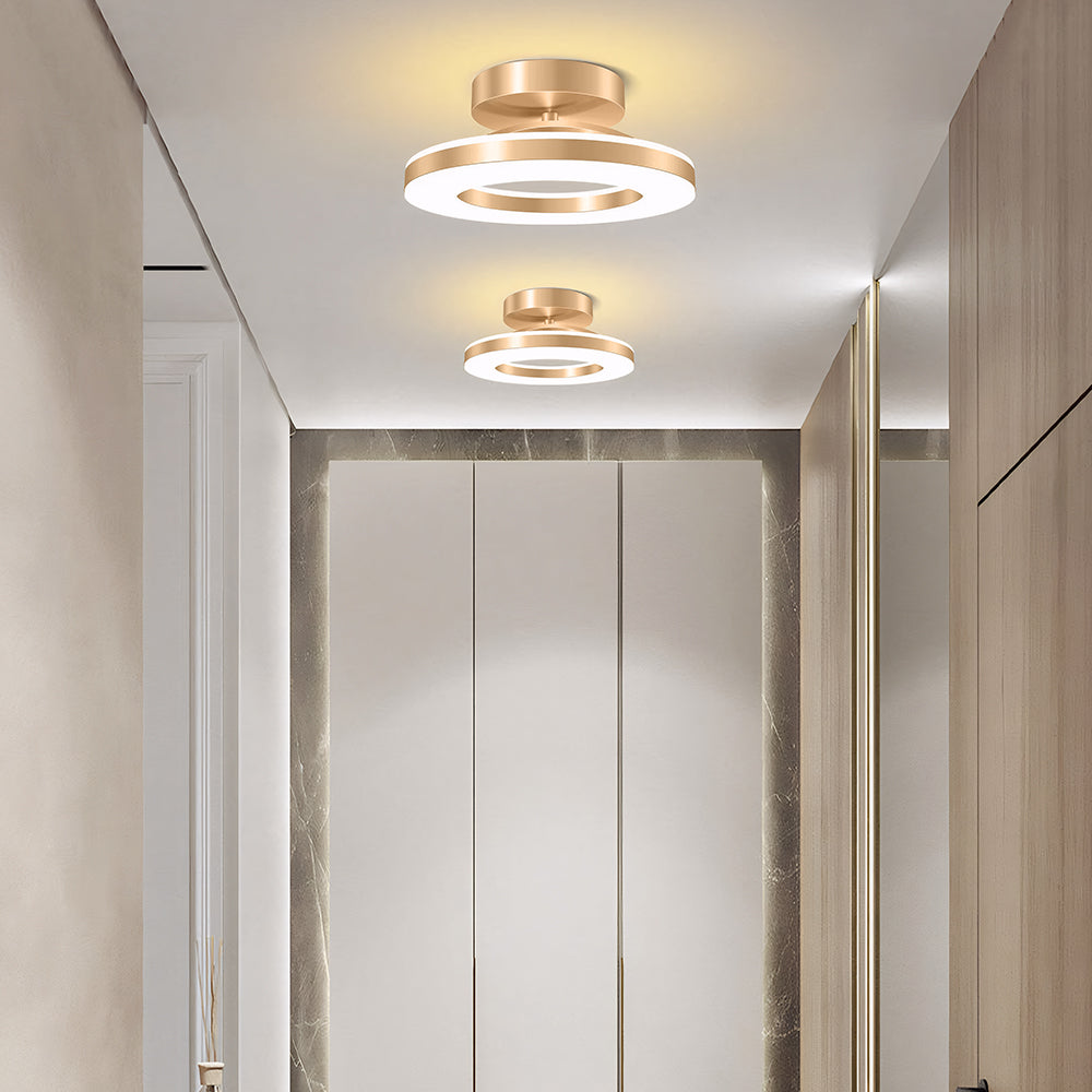 Lámpara de Techo LED en Oro para Sala de Estar – Iluminación Moderna y Elegante 5