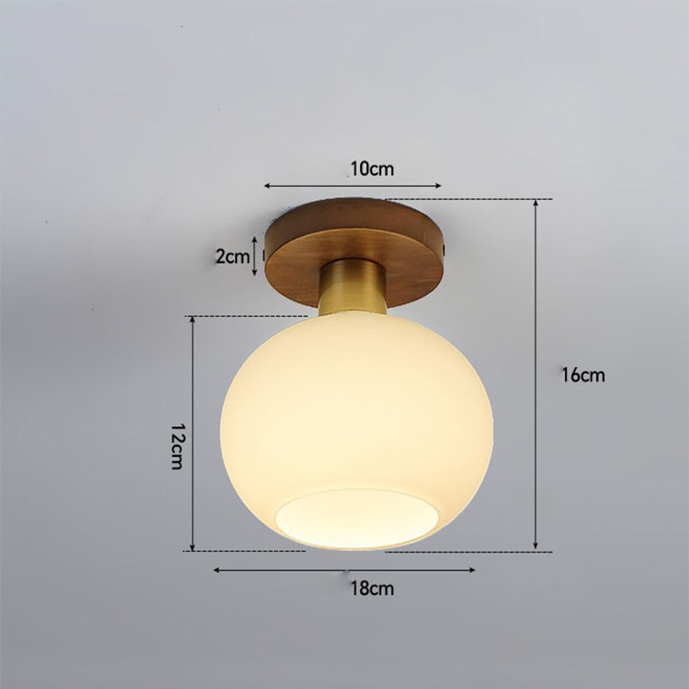 Lámpara de Techo Minimalista de Madera de Nogal para Pasillo – Diseño Moderno y Elegante 4