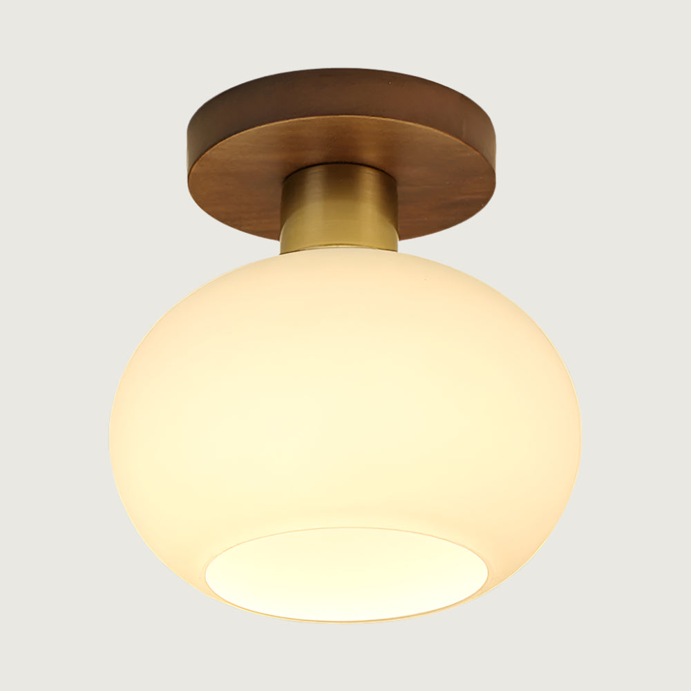 Lámpara de Techo Minimalista de Madera de Nogal para Pasillo – Diseño Moderno y Elegante 6