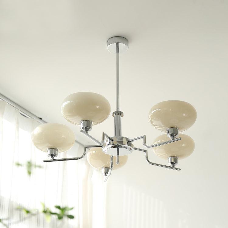 Lámpara de Techo Moderna Puja con Esferas de Vidrio – 3 y 5 Cabezas, Compatible con Bombillas LED y Edison 9