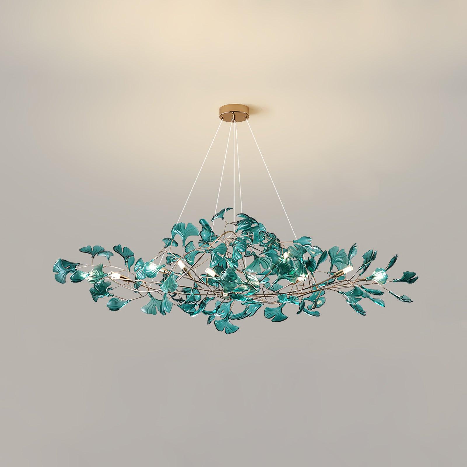 Lámpara de Techo Moderna de Acrílico en Forma de Hoja de Ginkgo con Opciones de Iluminación LED y Acabados en Oro y Cromo 16