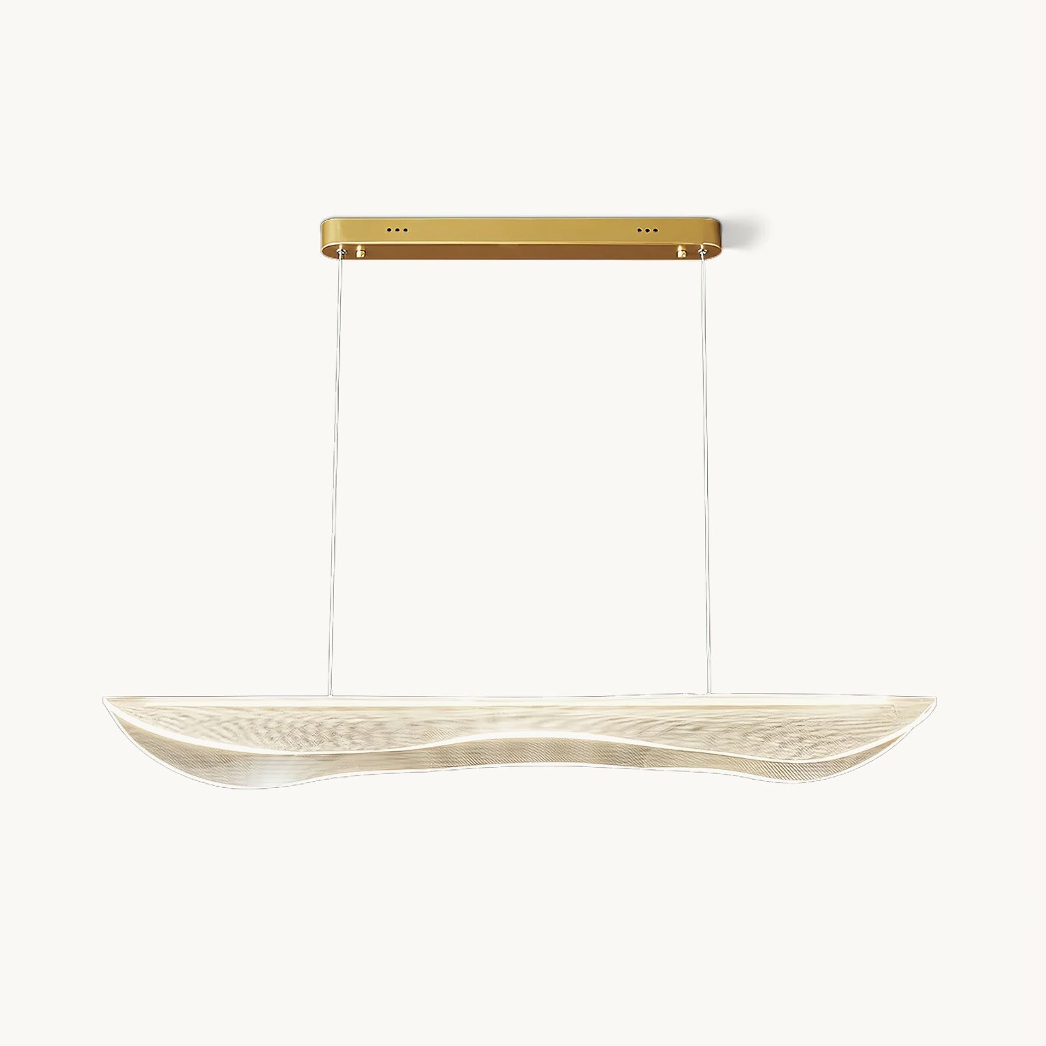 Lámpara de Techo Moderna de Acrílico y Aluminio para Comedor - Diseño Elegante y Versátil, 100-150cm, Luz Cálida, Neutra y Fría 1