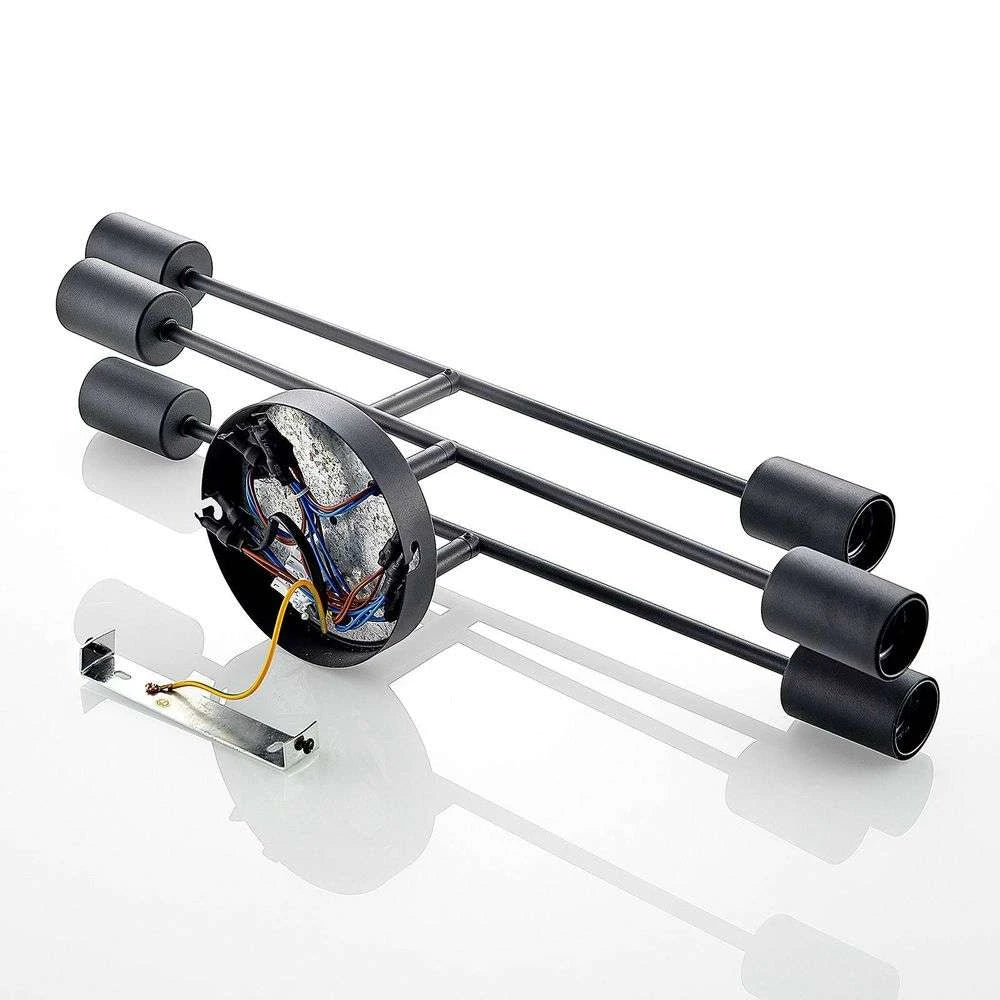 Lámpara de Techo Moderna de Hierro para Sala de Estar, Diseño Industrial Acogedor, Diámetro 56.5 cm, Base E27 8