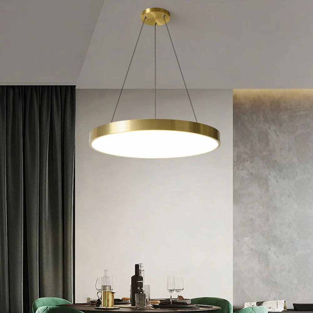 Lámpara de Techo Moderna de Metal Dorado para Dormitorio y Cocina – Iluminación Eficiente y Estilo Nórdico 3