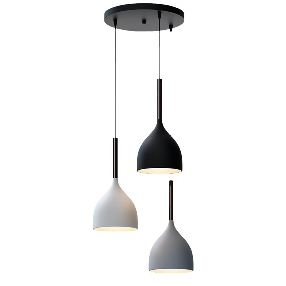Lámpara de Techo Moderna de Metal Triple con Diseño Elegante 7