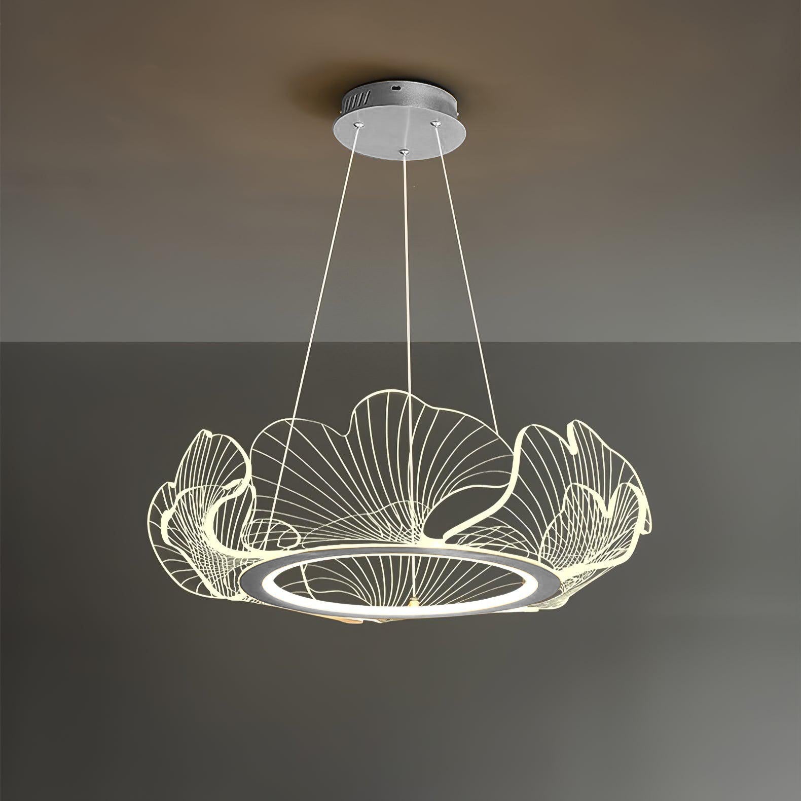 Lámpara de Techo Moderna en Forma de Hoja Dorada, Plafón LED para Oficina y Sala de Estar - Tres Tamaños Disponibles 13