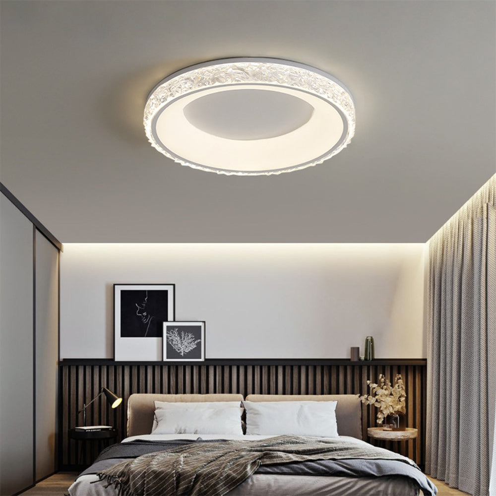 Lámpara de Techo Redonda de Acrílico Moderno con Montaje Empotrado – Iluminación Contemporánea 0
