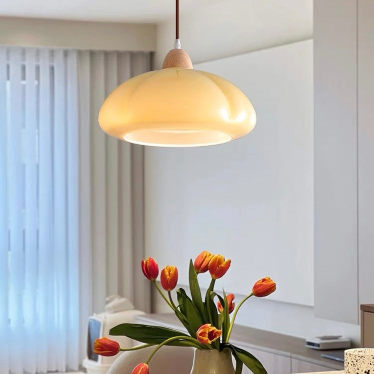Lámpara de Techo Retro de Vidrio para Isla de Cocina – Diseño Vintage Elegante 9