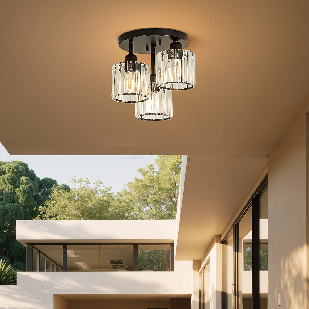 Lámpara de Techo Semifluida Moderna de Cristal para Dormitorio – Diseño Elegante y Sofisticado 3