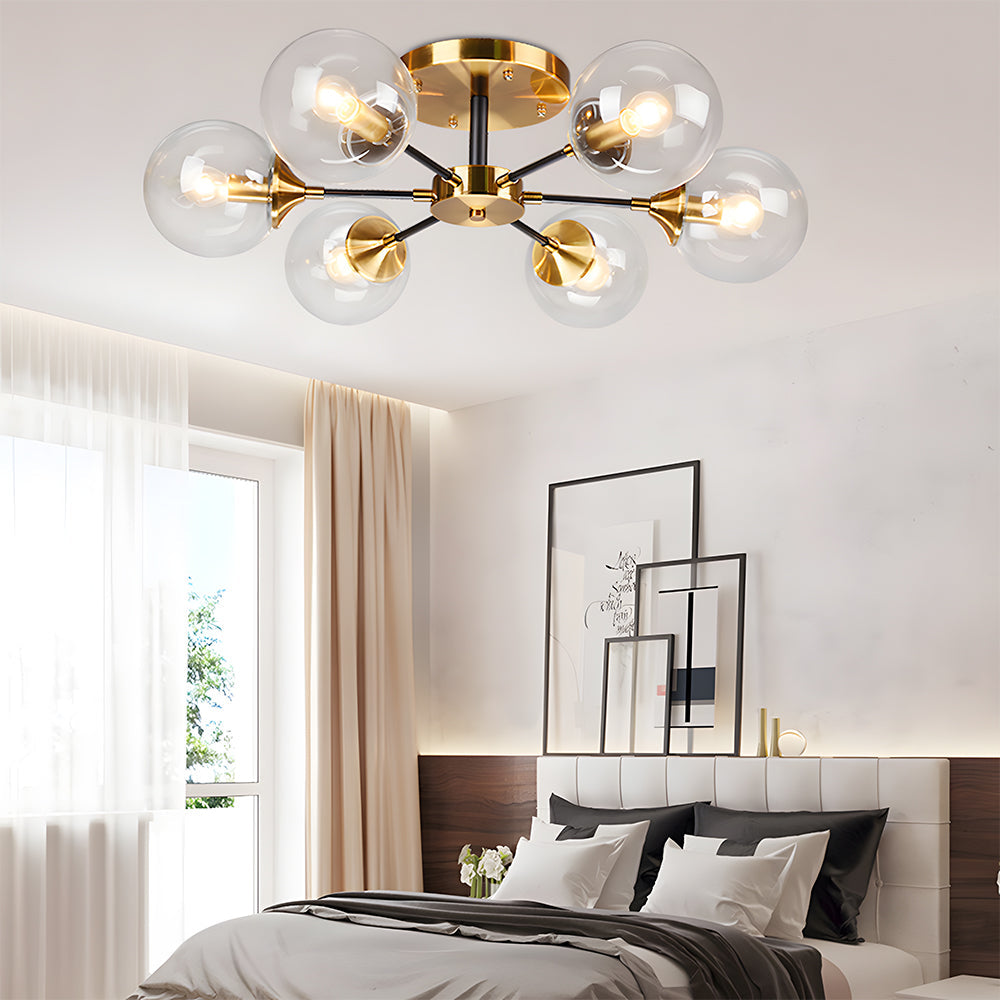Lámpara de Techo Sputnik Moderna de Estilo Mid-Century con 6/8 Luces Ajustables 1